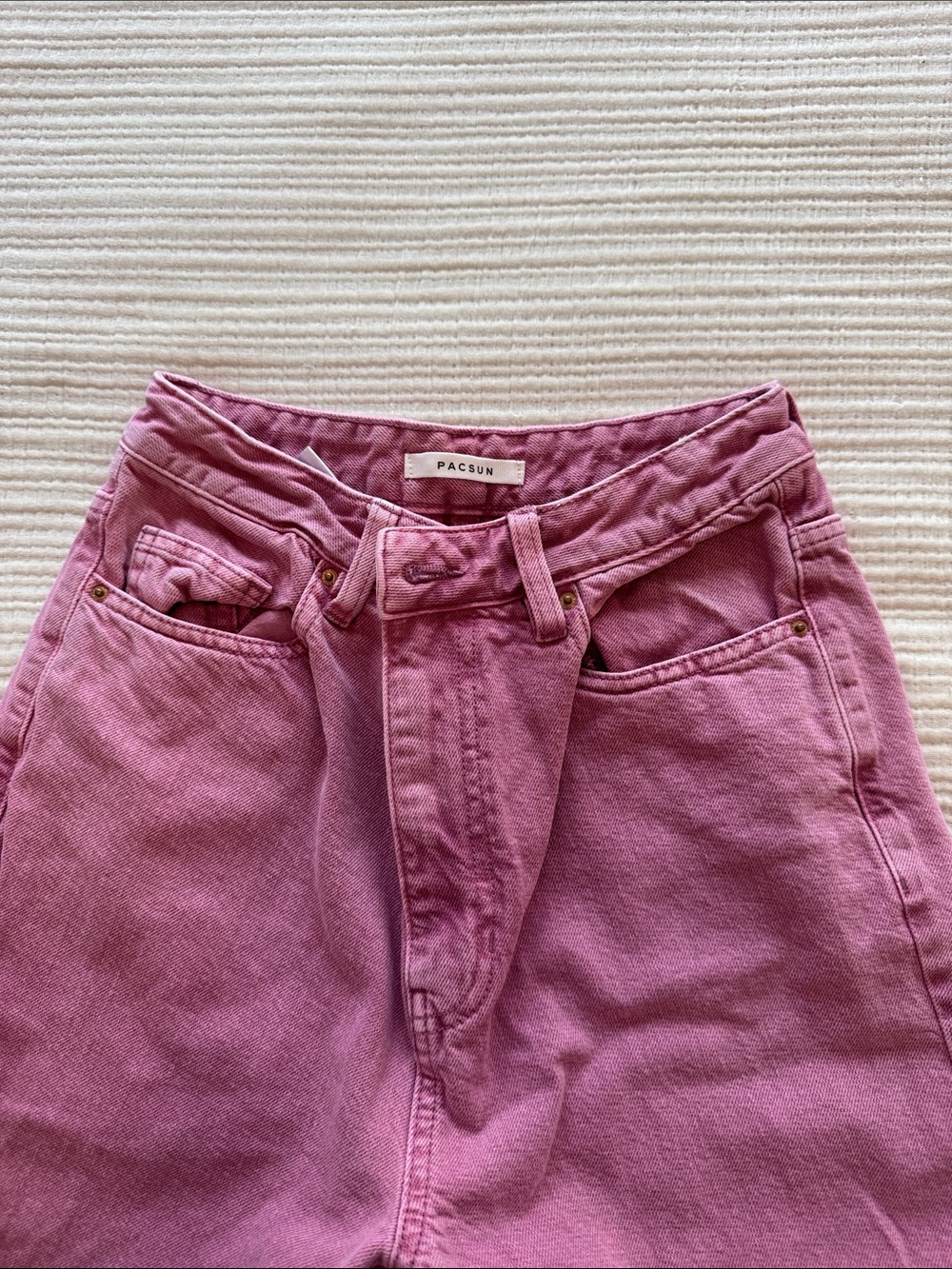 PacSun Women's Rose-Pink Straight Leg Jeans